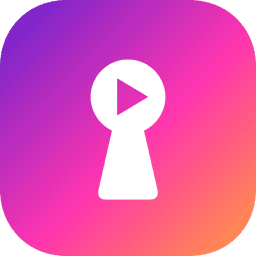 PeekHole keyhole and play button logo